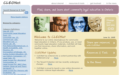 CLEOnet