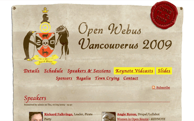 Open Web Vancouver Conference 2009