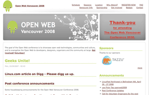 Open Web Vancouver Conference 2009
