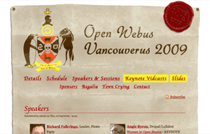 Open Web Vancouver Conference 2009